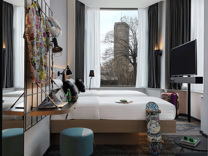 Moxy Belgrade guest room